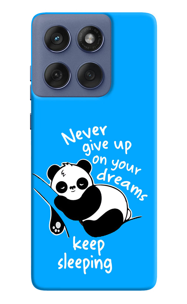 Keep Sleeping Moto Edge 60 Fusion Hard Case Back Cover by Casekaro