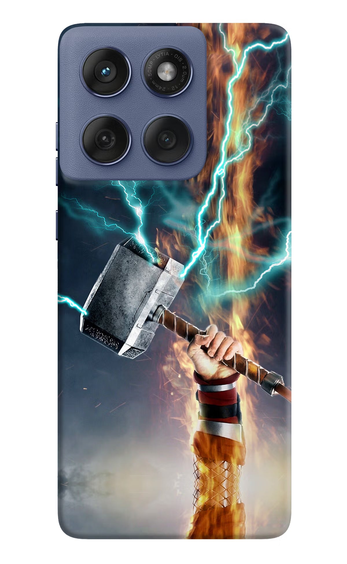 Thor Hammer Mjolnir Moto Edge 60 Fusion Hard Case Back Cover by Casekaro