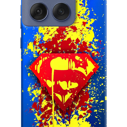 Superman logo Moto Edge 60 Fusion Hard Case Back Cover by Casekaro