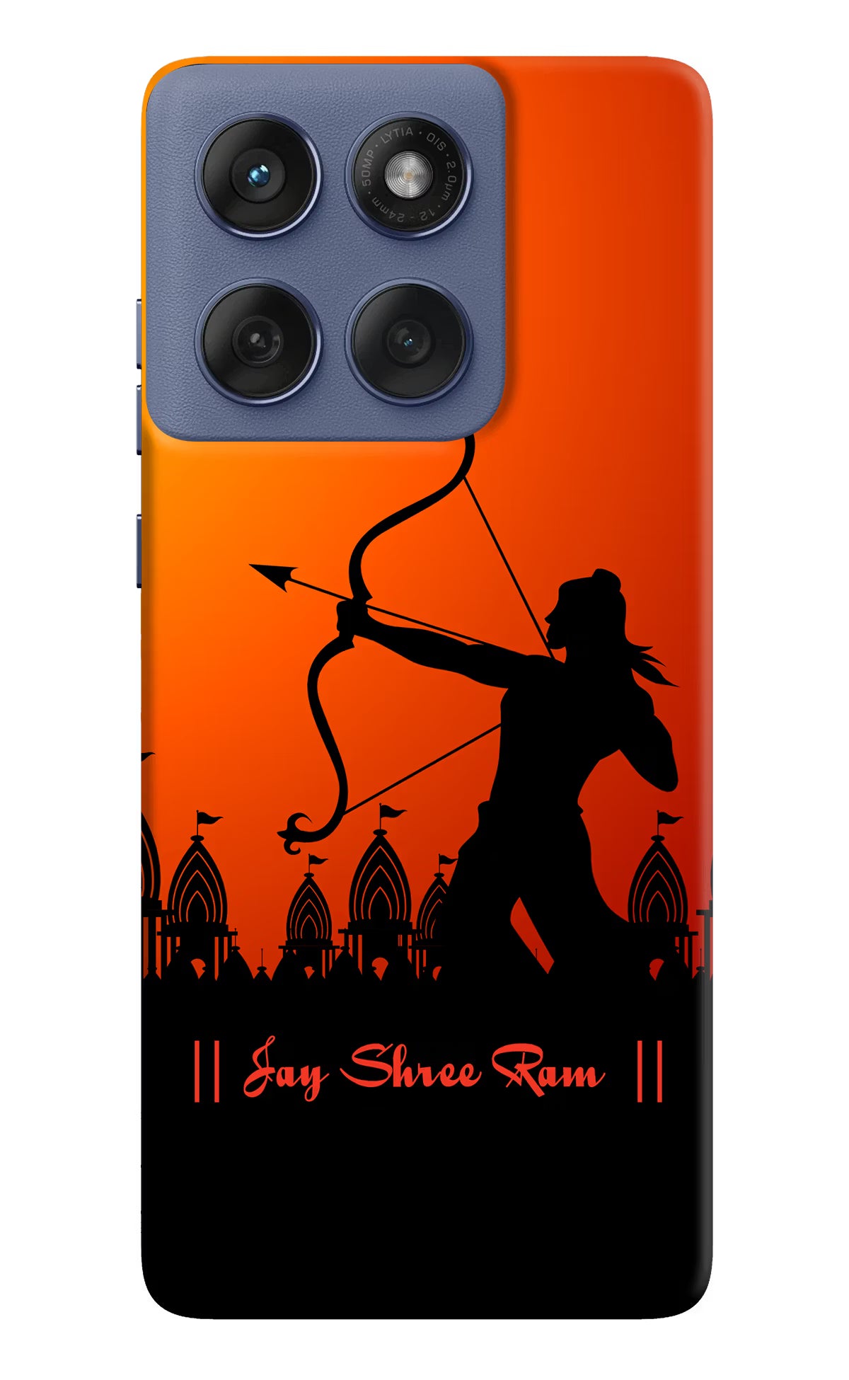 Lord Ram - 4 Moto Edge 60 Fusion Hard Case Back Cover by Casekaro