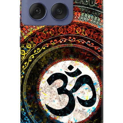 Om Cultural Moto Edge 60 Fusion Hard Case Back Cover by Casekaro