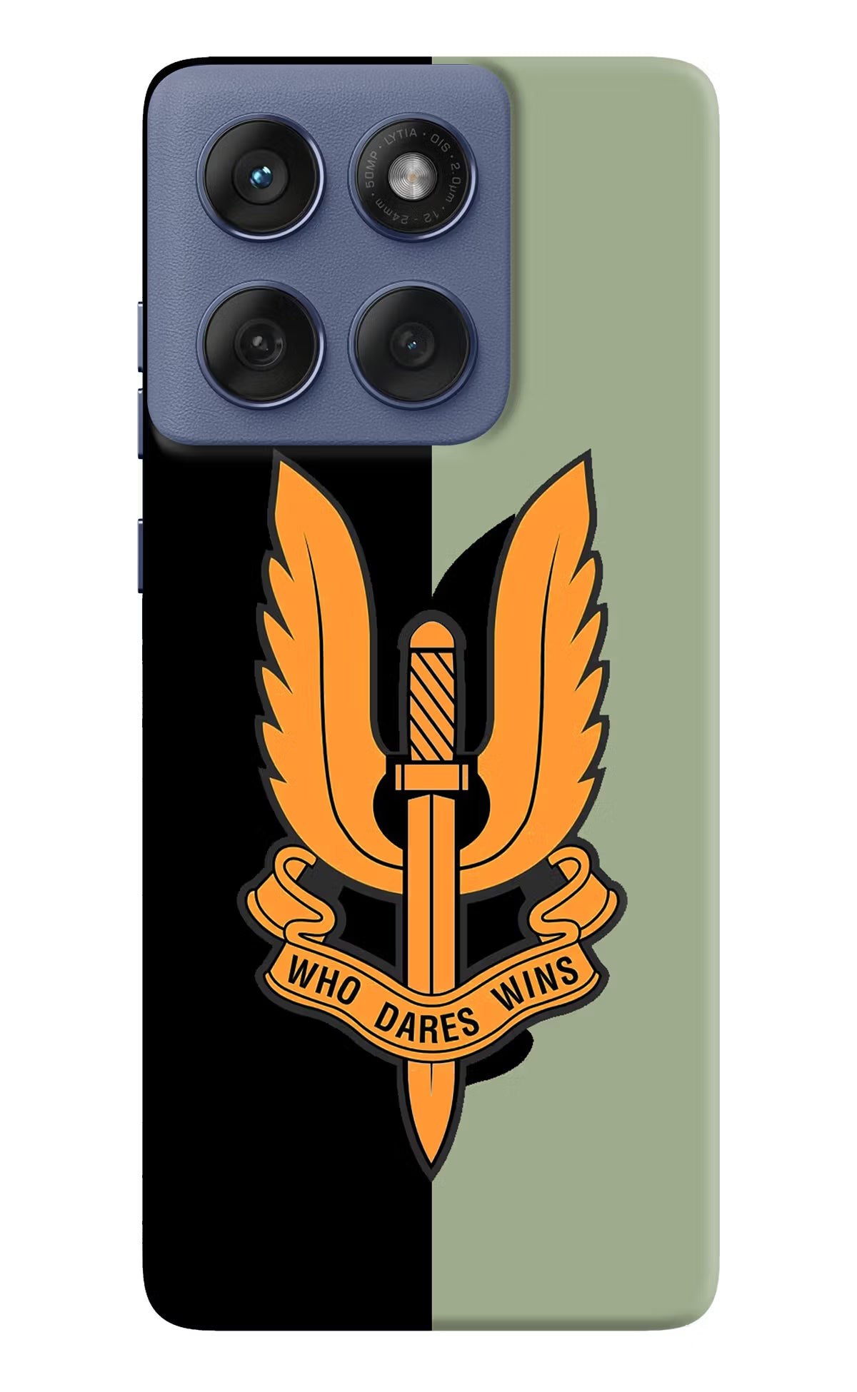 Balidan Logo Moto Edge 60 Fusion Hard Case Back Cover by Casekaro