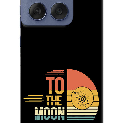 To the Moon Moto Edge 60 Fusion Hard Case Back Cover by Casekaro