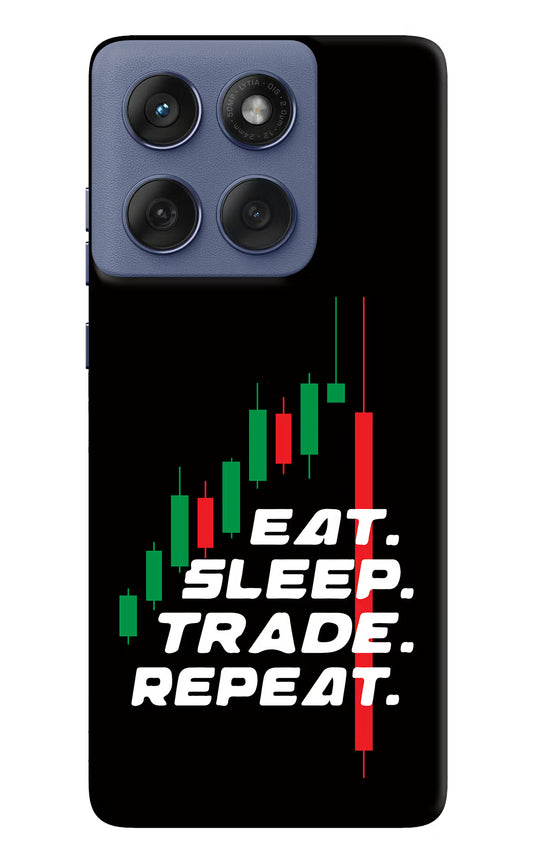 Eat Sleep Trade Repeat Moto Edge 60 Fusion Hard Case Back Cover by Casekaro