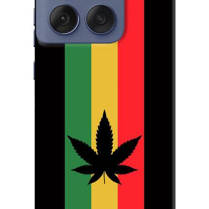 Weed Flag Moto Edge 60 Fusion Hard Case Back Cover by Casekaro