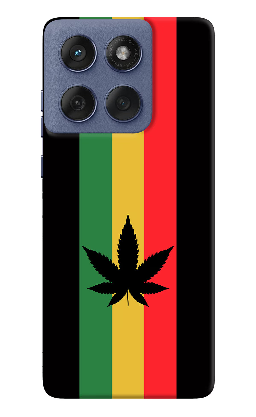 Weed Flag Moto Edge 60 Fusion Back Cover, Hard case