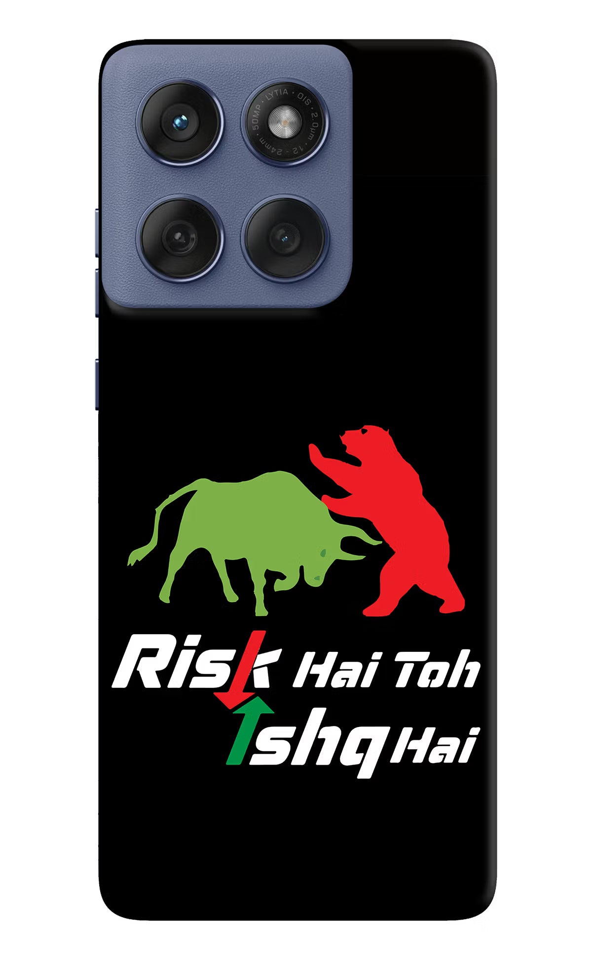 Risk Hai Toh Ishq Hai Moto Edge 60 Fusion Hard Case Back Cover by Casekaro