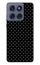 White Dots Moto Edge 60 Fusion Hard Case Back Cover by Casekaro