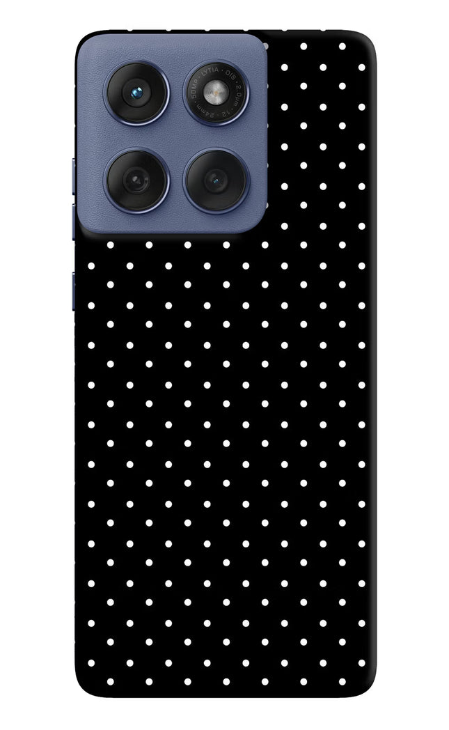 White Dots Moto Edge 60 Fusion Hard Case Back Cover by Casekaro