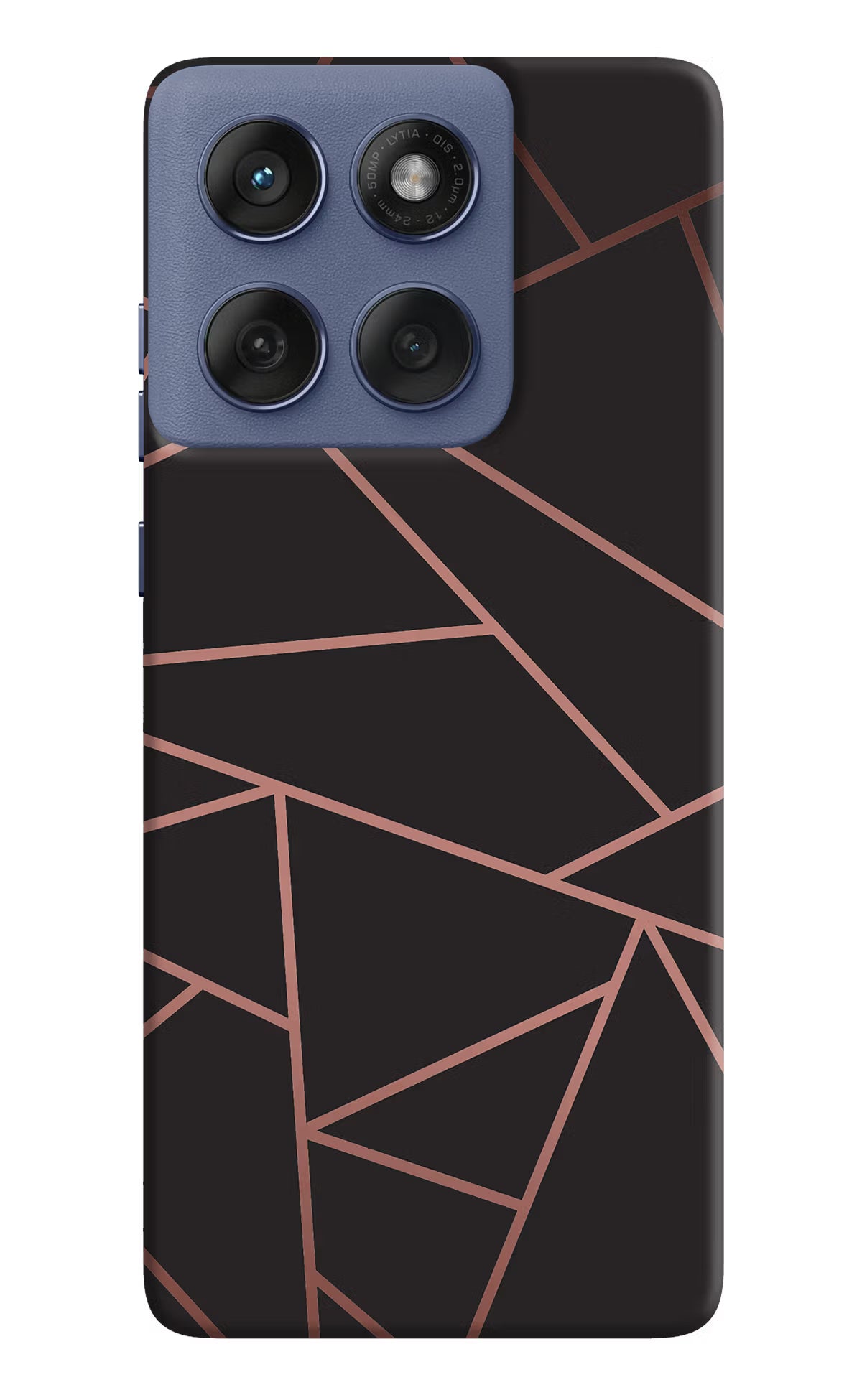Geometric Pattern Moto Edge 60 Fusion Hard Case Back Cover by Casekaro