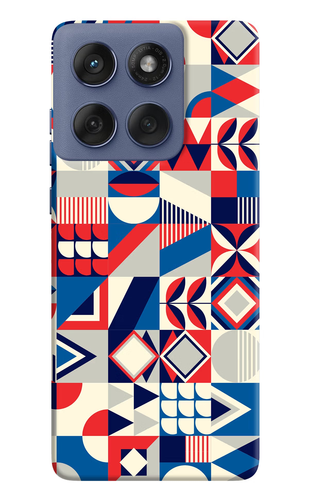 Colorful Pattern Moto Edge 60 Fusion Hard Case Back Cover by Casekaro