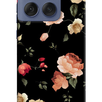 Flowers Moto Edge 60 Fusion Hard Case Back Cover by Casekaro