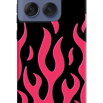 Fire Flames Moto Edge 60 Fusion Hard Case Back Cover by Casekaro