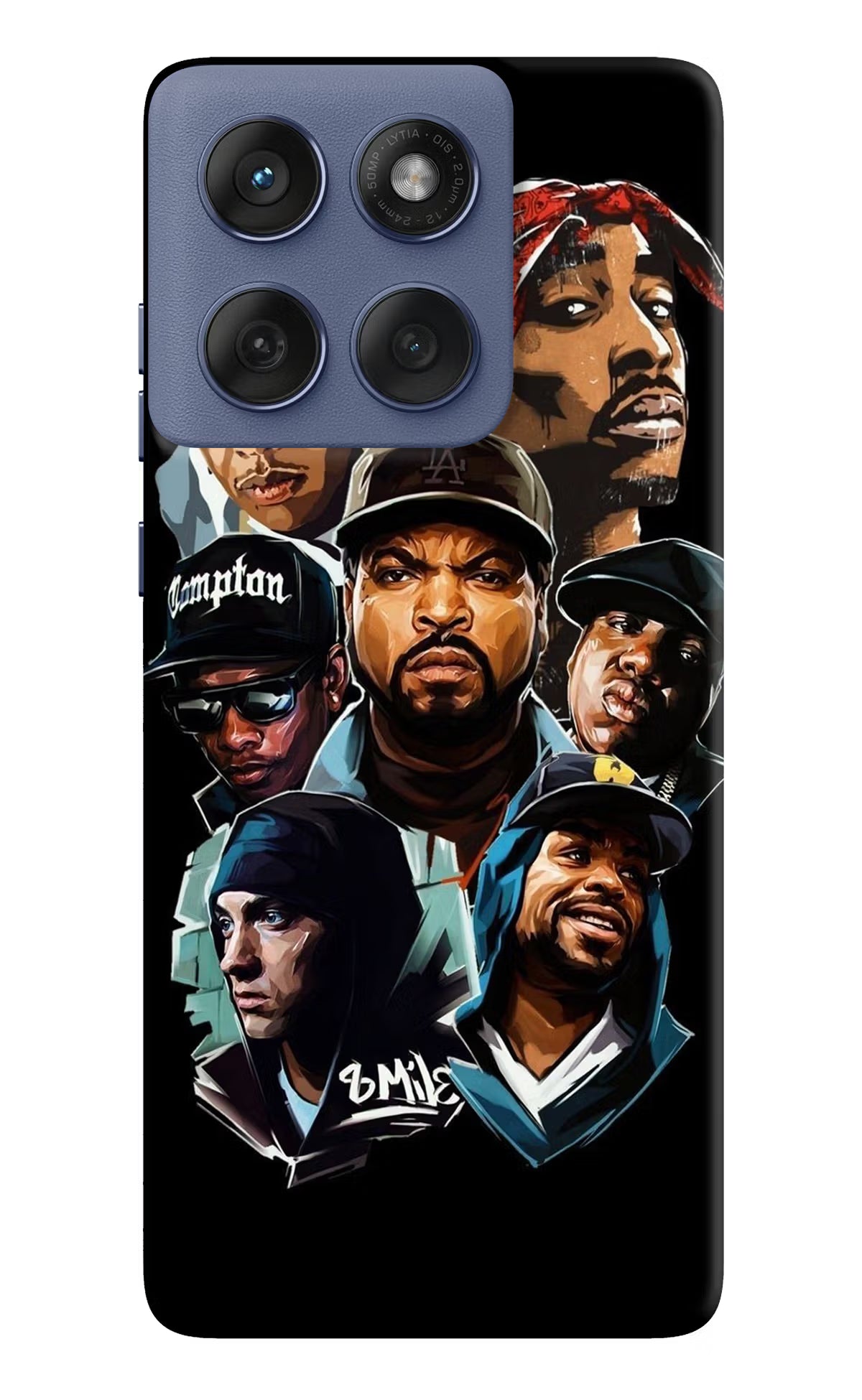 Rappers Moto Edge 60 Fusion Hard Case Back Cover by Casekaro