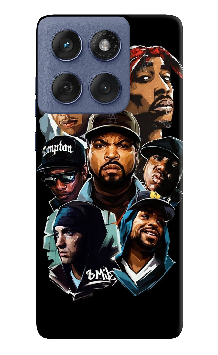 Rappers Moto Edge 60 Fusion Back Cover, Hard case