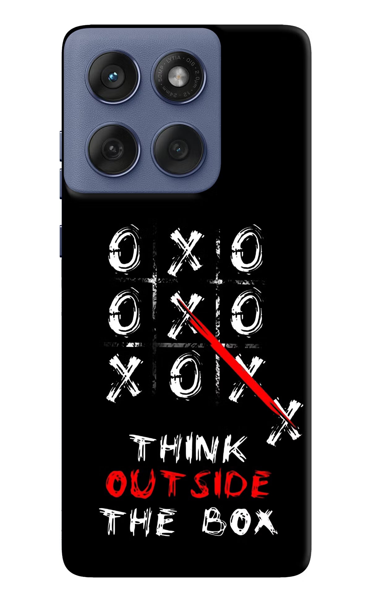 Think out of the BOX Moto Edge 60 Fusion Hard Case Back Cover by Casekaro