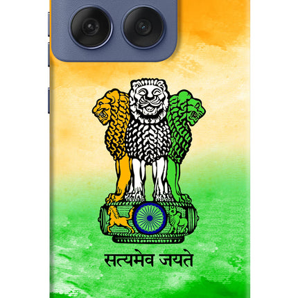 Satyamev Jayate Flag Moto Edge 60 Fusion Hard Case Back Cover by Casekaro