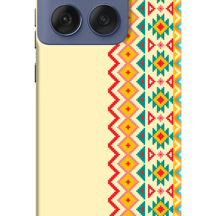 Ethnic Seamless Moto Edge 60 Fusion Hard Case Back Cover by Casekaro