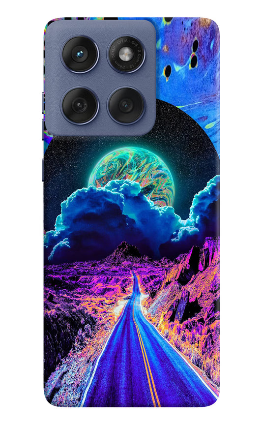 Psychedelic Painting Moto Edge 60 Fusion Hard Case Back Cover by Casekaro