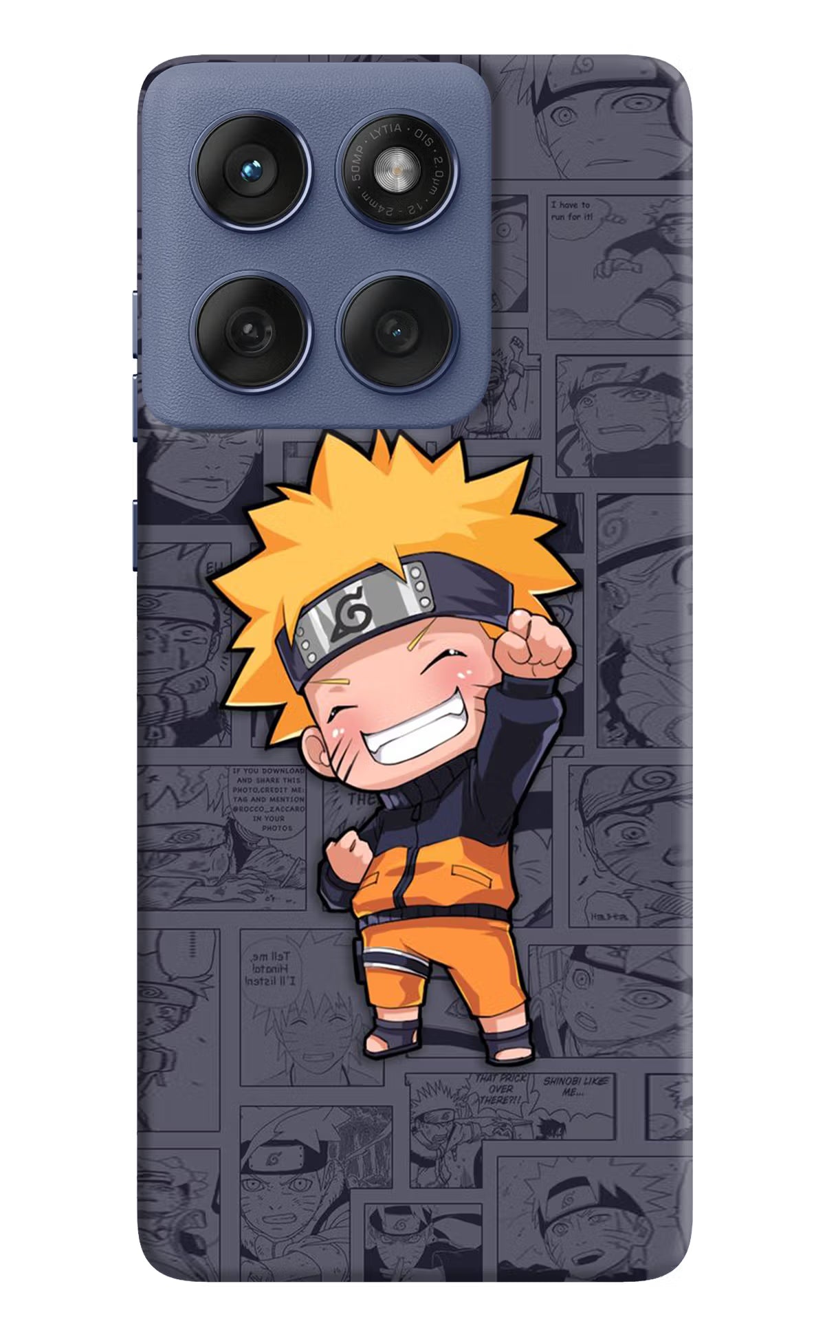 Chota Naruto Moto Edge 60 Fusion Hard Case Back Cover by Casekaro