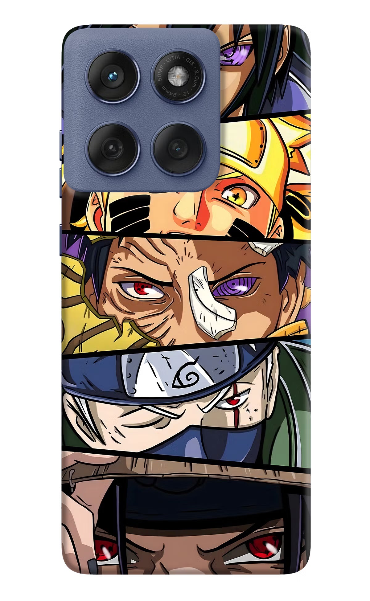 Naruto Character Moto Edge 60 Fusion Hard Case Back Cover by Casekaro