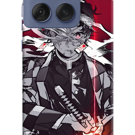 Demon Slayer Moto Edge 60 Fusion Hard Case Back Cover by Casekaro