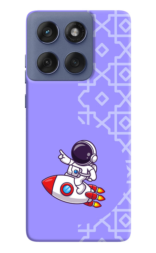 Cute Astronaut Moto Edge 60 Fusion Hard Case Back Cover by Casekaro