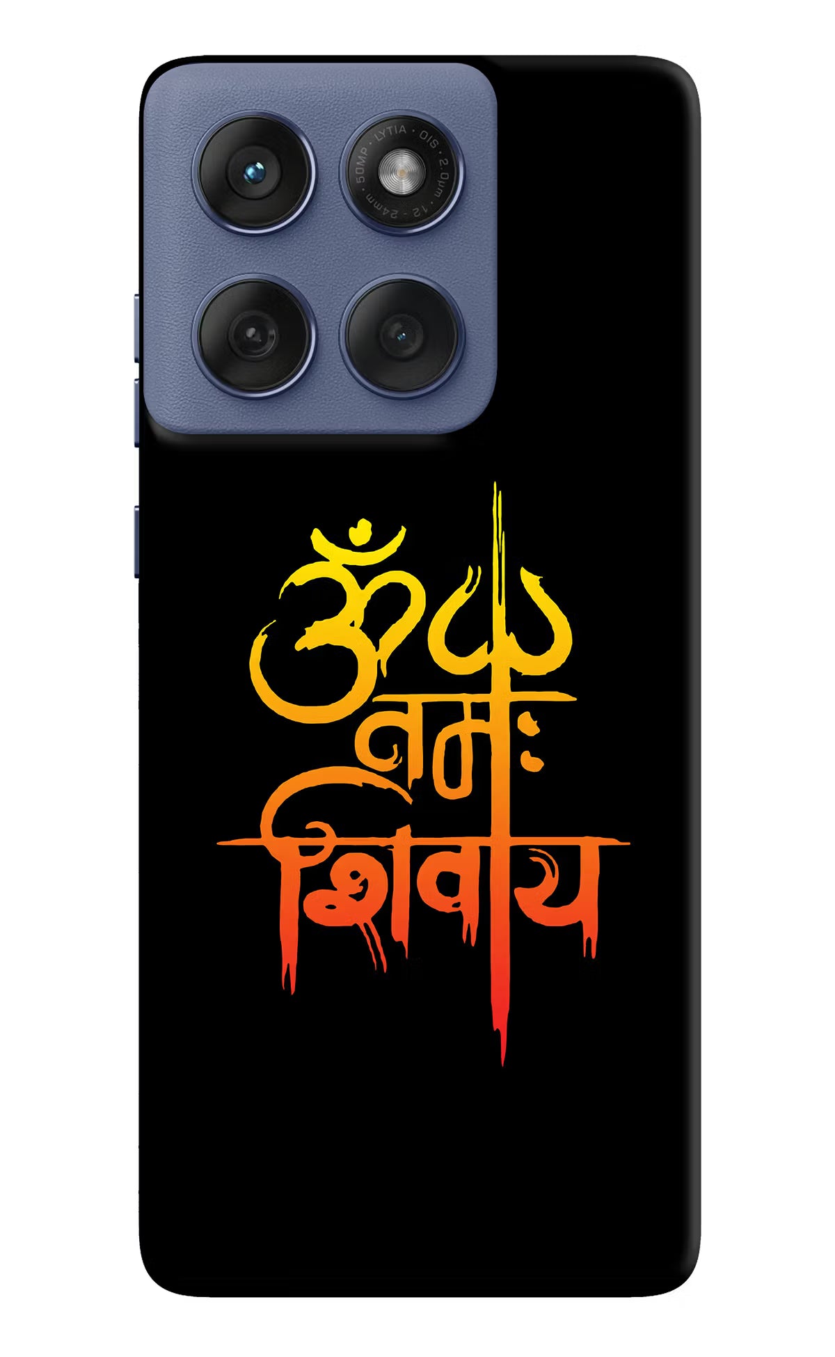 Om Namah Shivay Moto Edge 60 Fusion Hard Case Back Cover by Casekaro