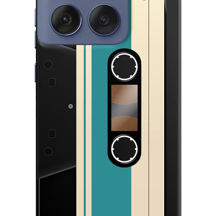 Cassette Moto Edge 60 Fusion Hard Case Back Cover by Casekaro