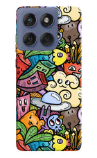 Veggie Doodle Moto Edge 60 Fusion Hard Case Back Cover by Casekaro