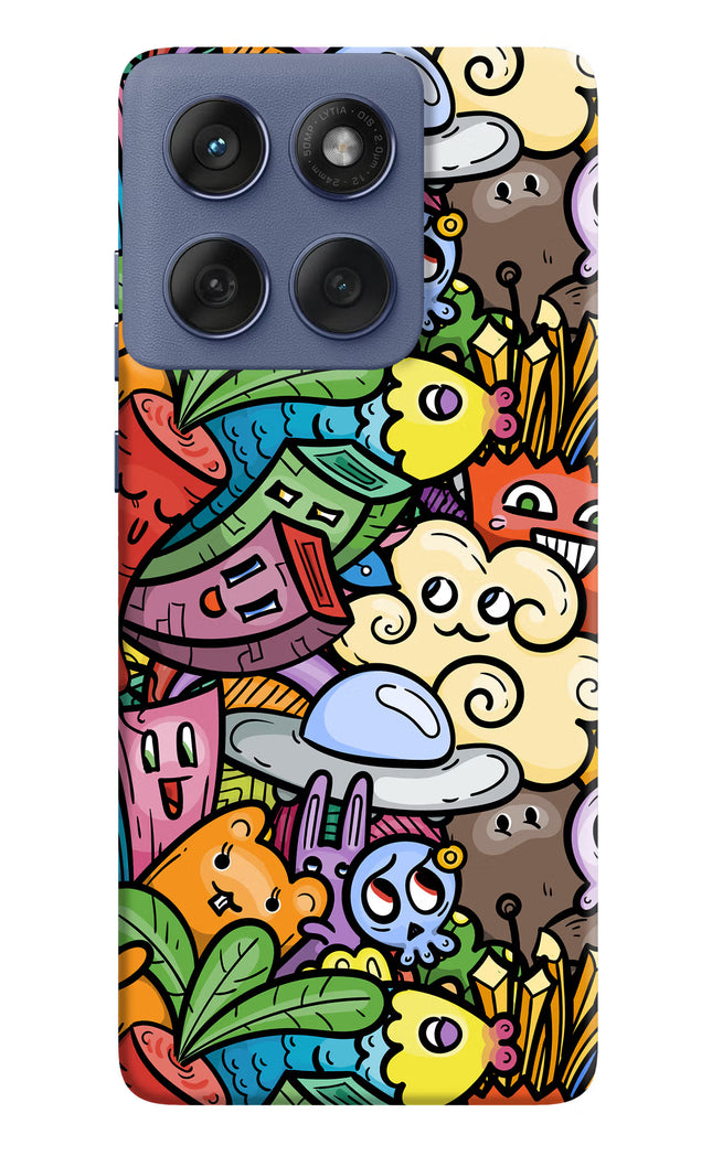 Veggie Doodle Moto Edge 60 Fusion Hard Case Back Cover by Casekaro