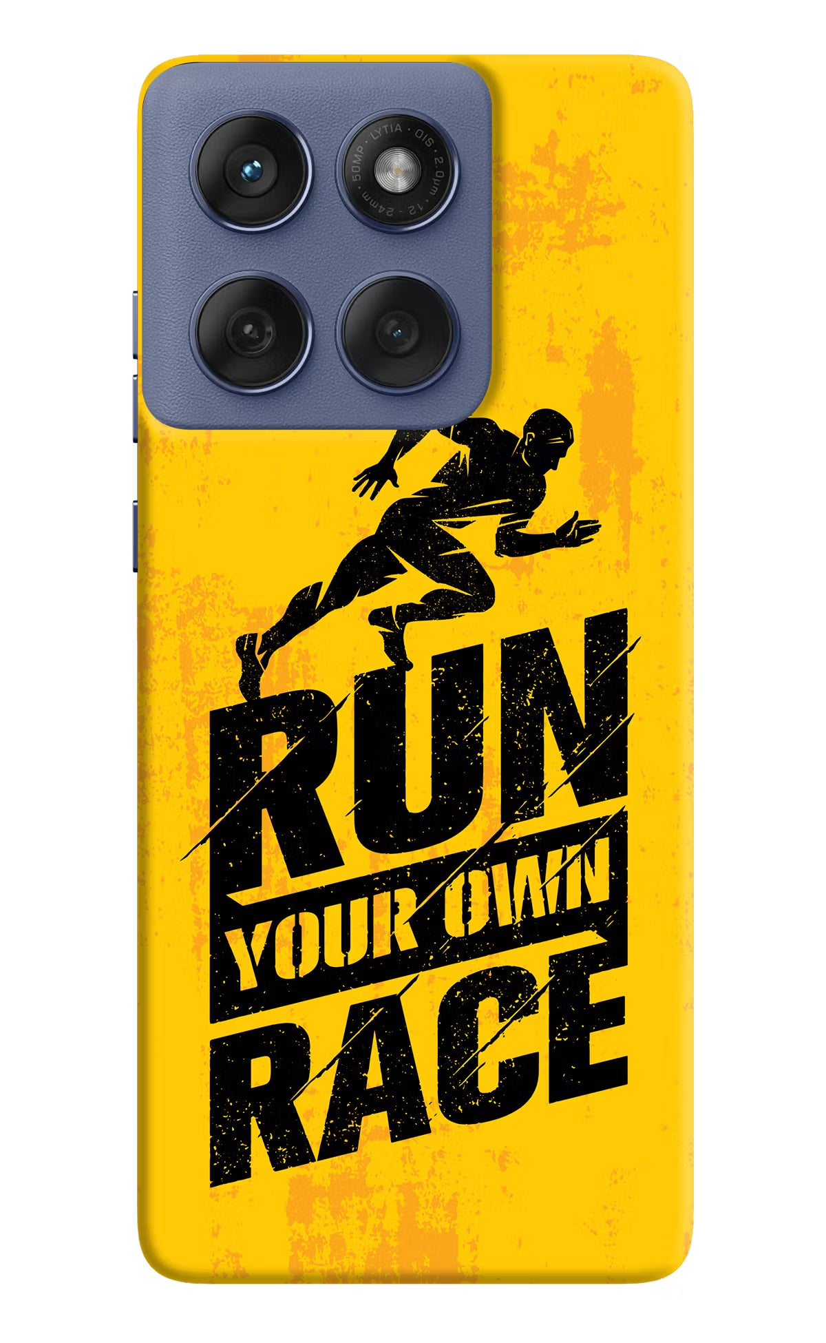 Run Your Own Race Moto Edge 60 Fusion Hard Case Back Cover by Casekaro