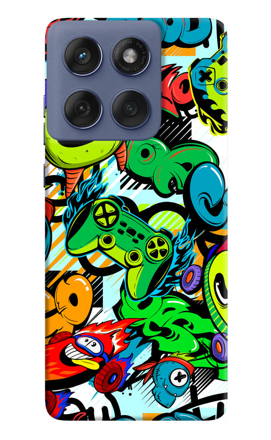 Game Doodle Moto Edge 60 Fusion Hard Case Back Cover by Casekaro