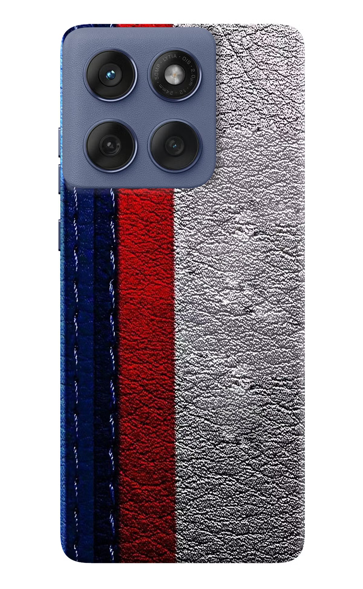 BMW Stripes Moto Edge 60 Fusion Hard Case Back Cover by Casekaro