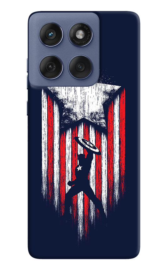 Captain America Marvel Art Moto Edge 60 Fusion Hard Case Back Cover by Casekaro
