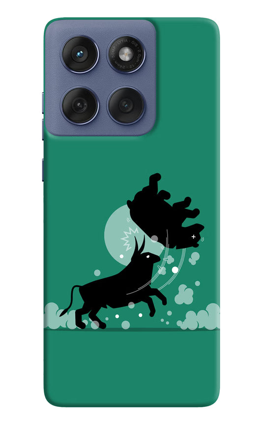 Bull Conqueror Moto Edge 60 Fusion Hard Case Back Cover by Casekaro