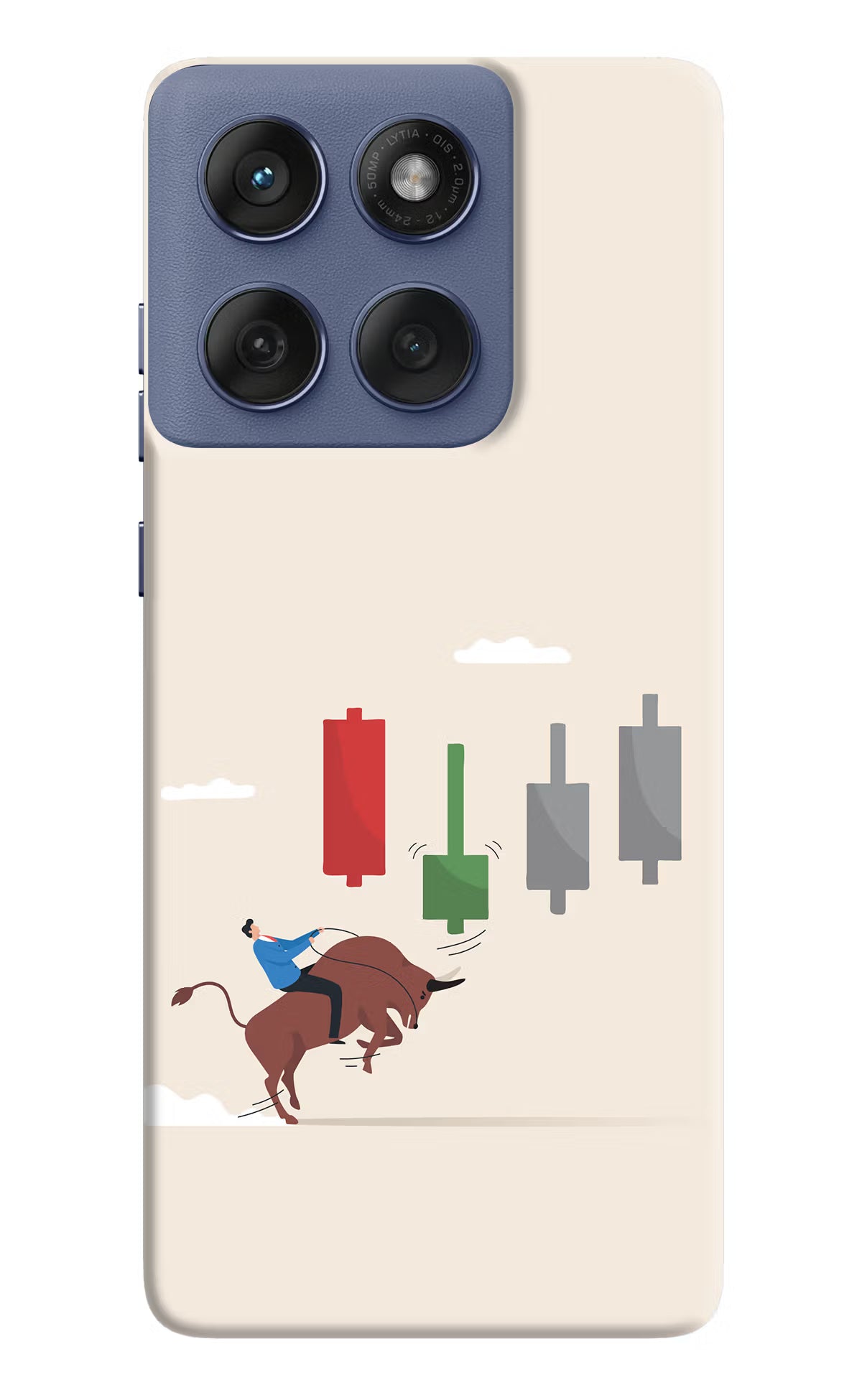 Bull Trading Momentum Moto Edge 60 Fusion Hard Case Back Cover by Casekaro