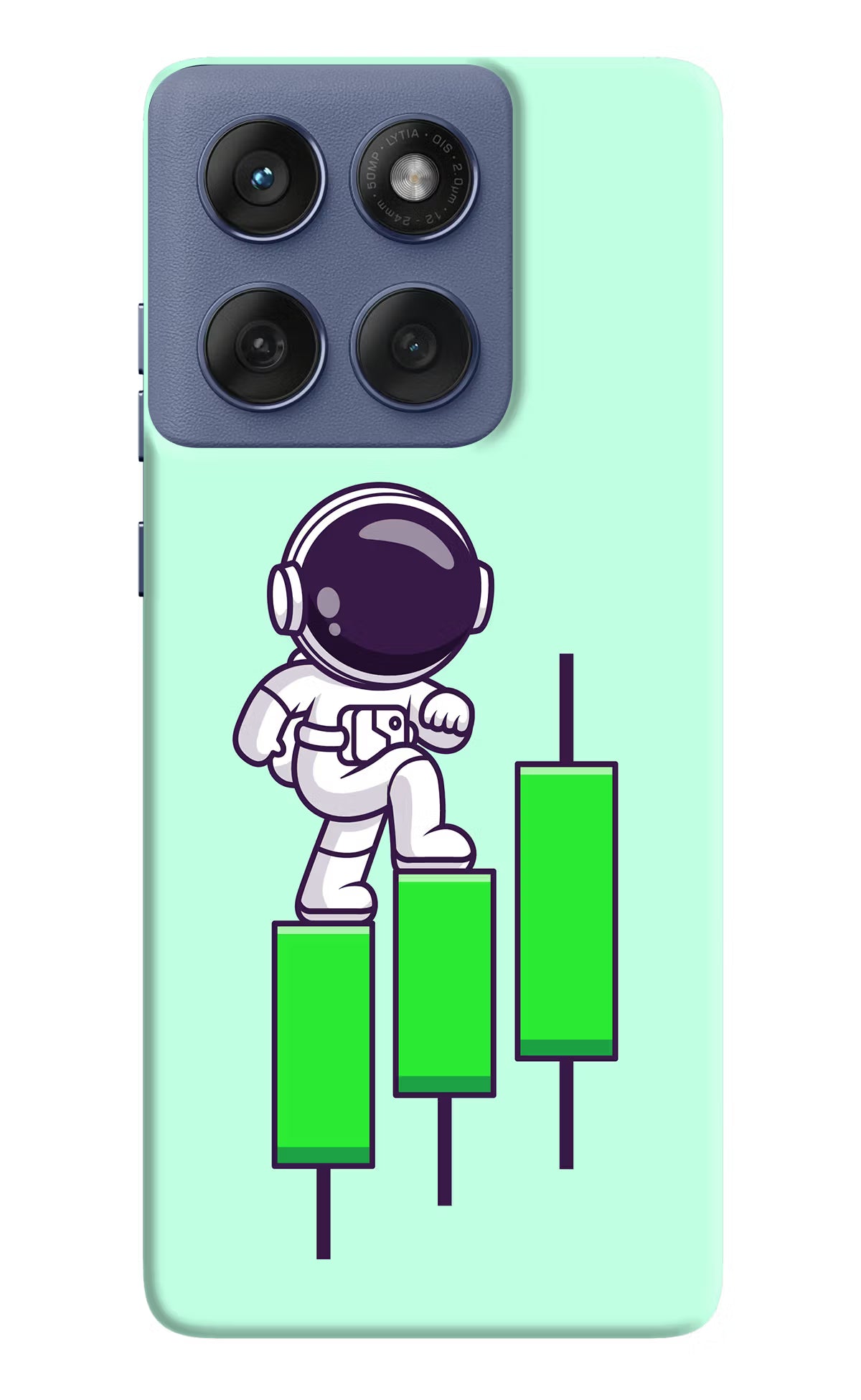 Astronaut Trader Moto Edge 60 Fusion Hard Case Back Cover by Casekaro