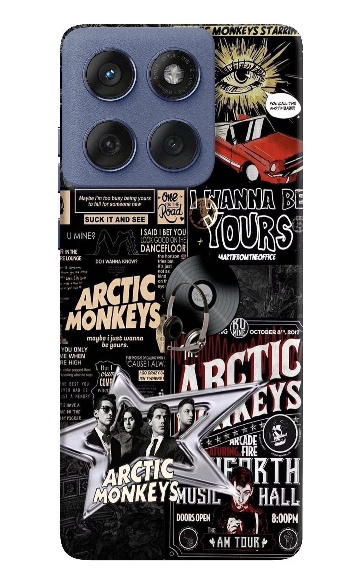 Arctic Monkeys Moto Edge 60 Fusion Hard Case Back Cover by Casekaro