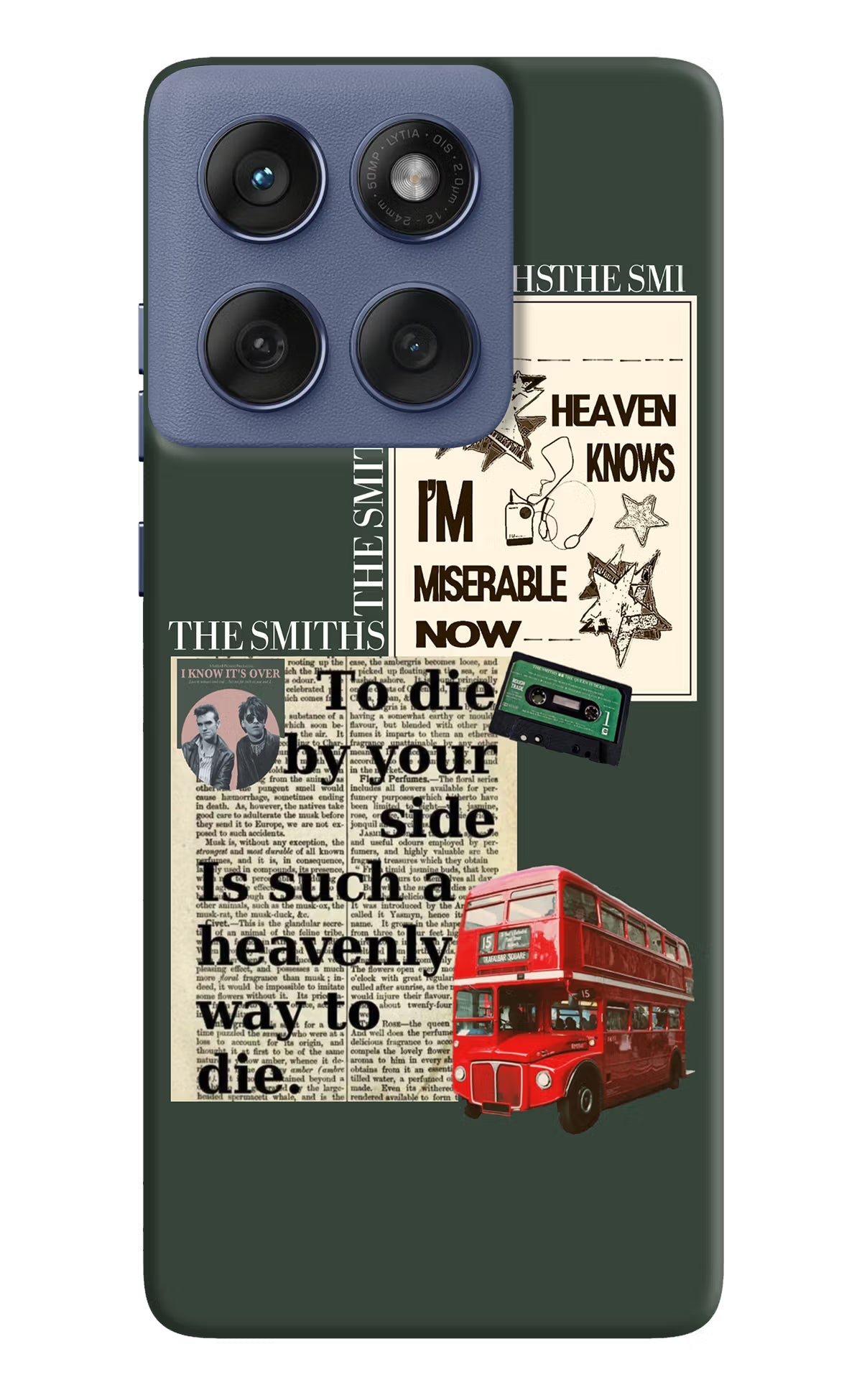 The Smiths Moto Edge 60 Fusion Hard Case Back Cover by Casekaro