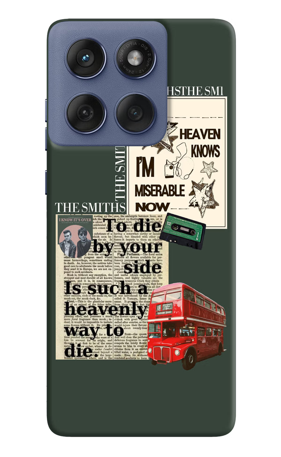 The Smiths Moto Edge 60 Fusion Back Cover, Hard case