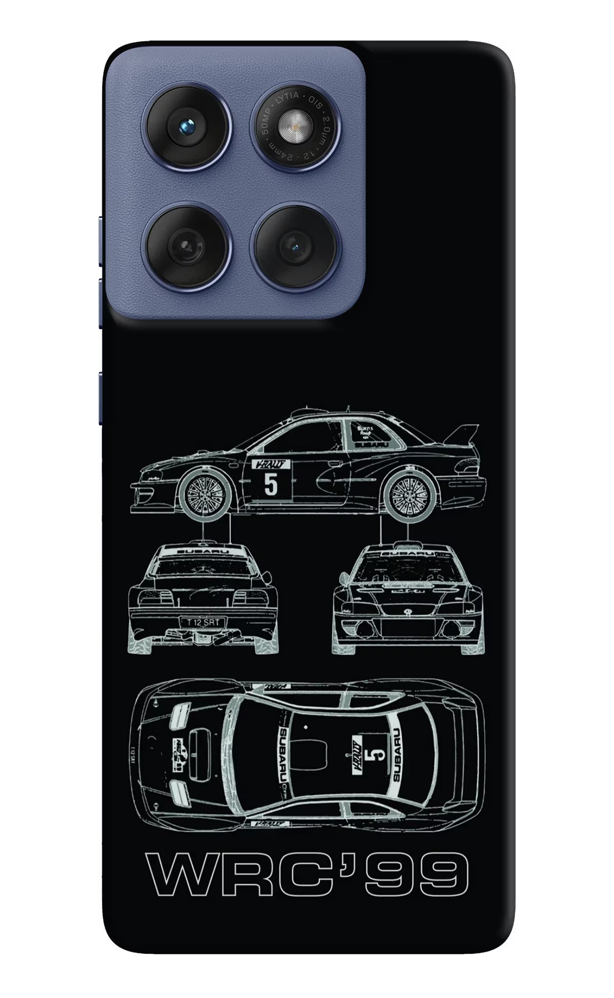 WRC'99 Moto Edge 60 Fusion Hard Case Back Cover by Casekaro