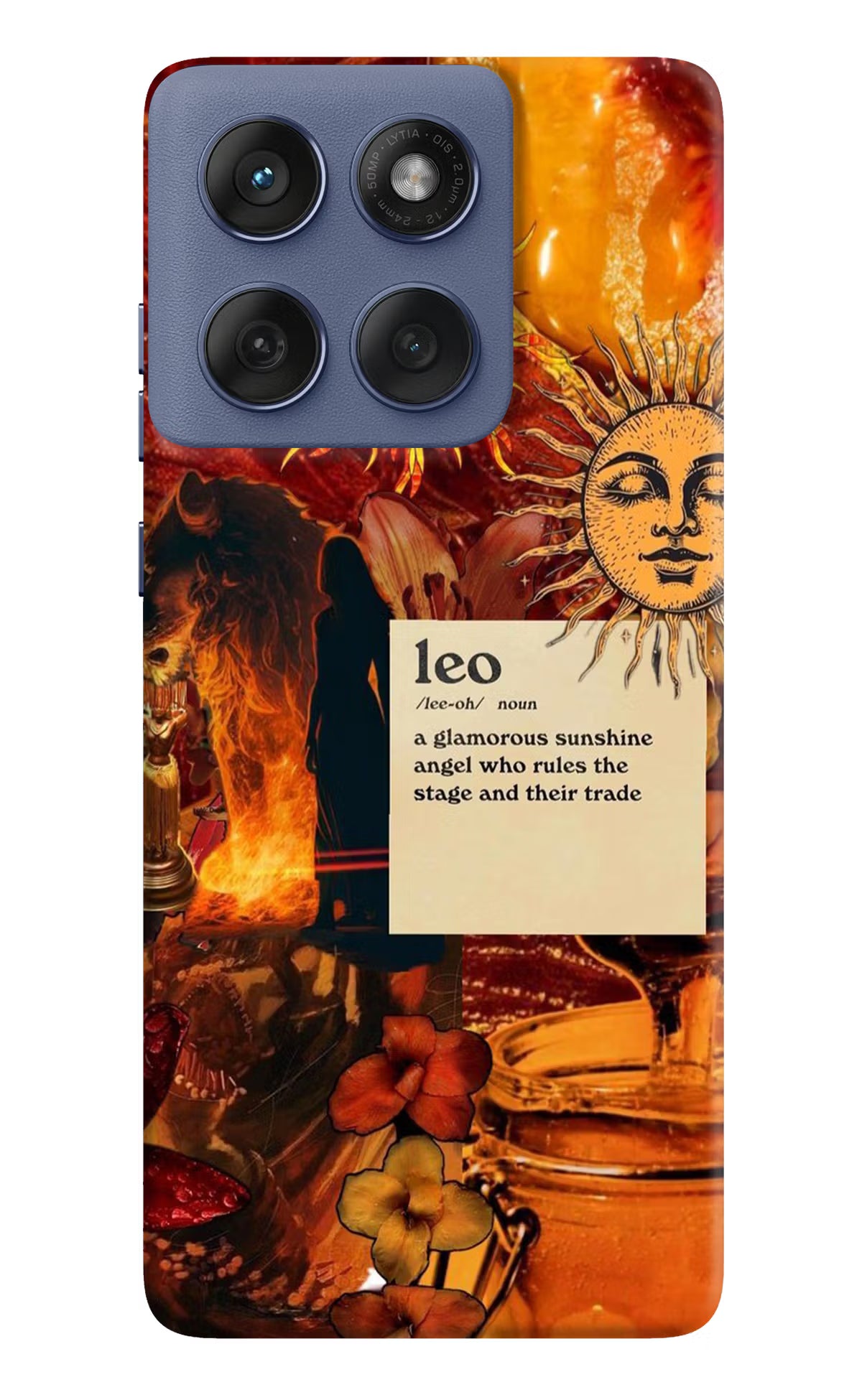 Leo Zodiac Moto Edge 60 Fusion Hard Case Back Cover by Casekaro