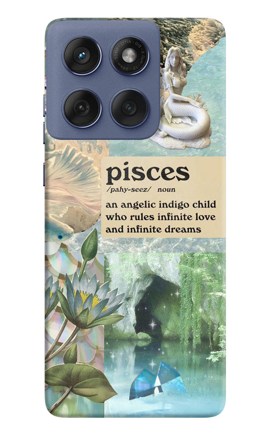 Pisces Zodiac Moto Edge 60 Fusion Hard Case Back Cover by Casekaro