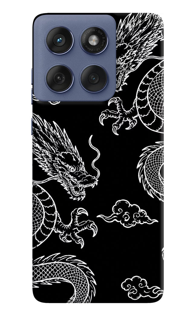 Twin Dragons Moto Edge 60 Fusion Hard Case Back Cover by Casekaro