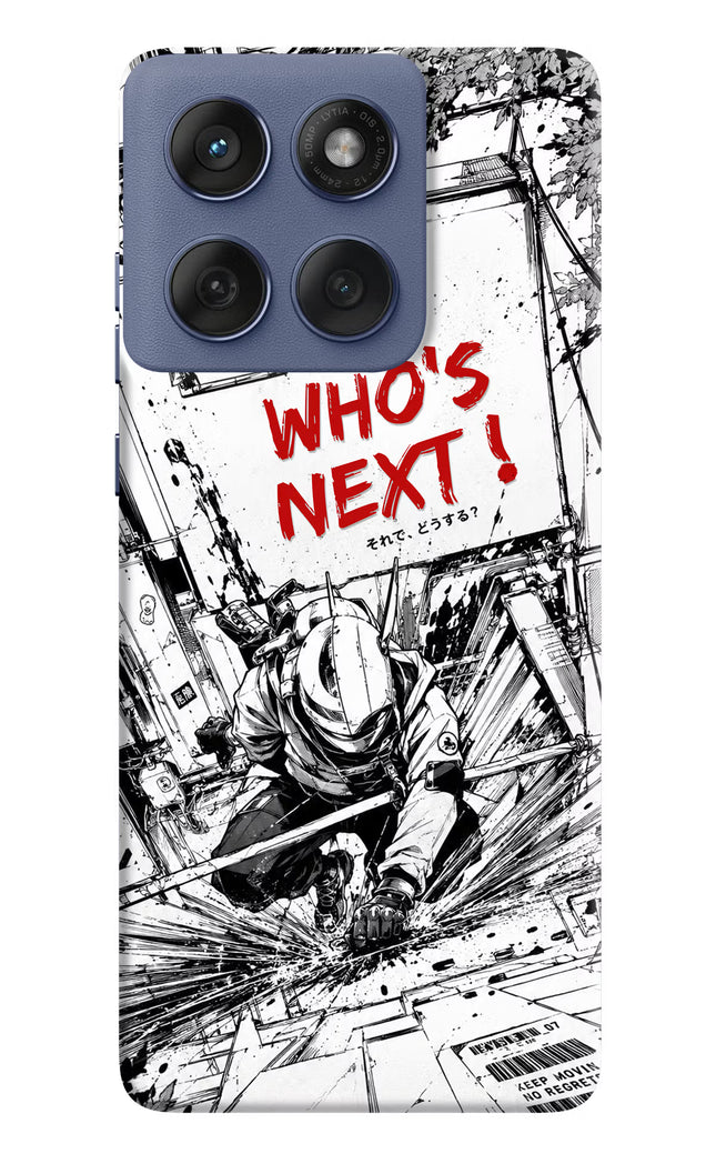 Who's Next Moto Edge 60 Fusion Hard Case Back Cover by Casekaro