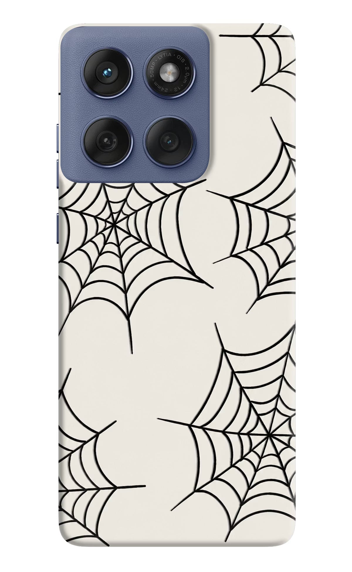 Spider Web Moto Edge 60 Fusion Hard Case Back Cover by Casekaro