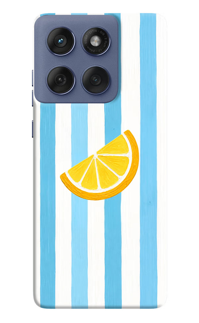 Summer Lemon Moto Edge 60 Fusion Hard Case Back Cover by Casekaro