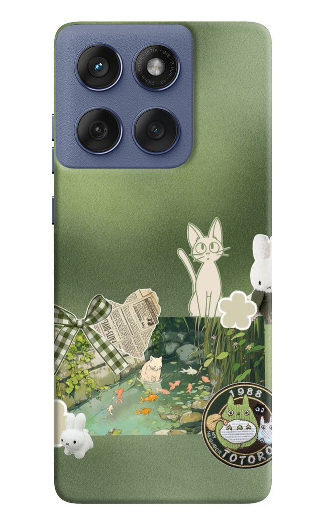 Aesthetic anime Moto Edge 60 Fusion Hard Case Back Cover by Casekaro