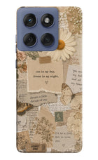 Vintage case Moto Edge 60 Fusion Hard Case Back Cover by Casekaro